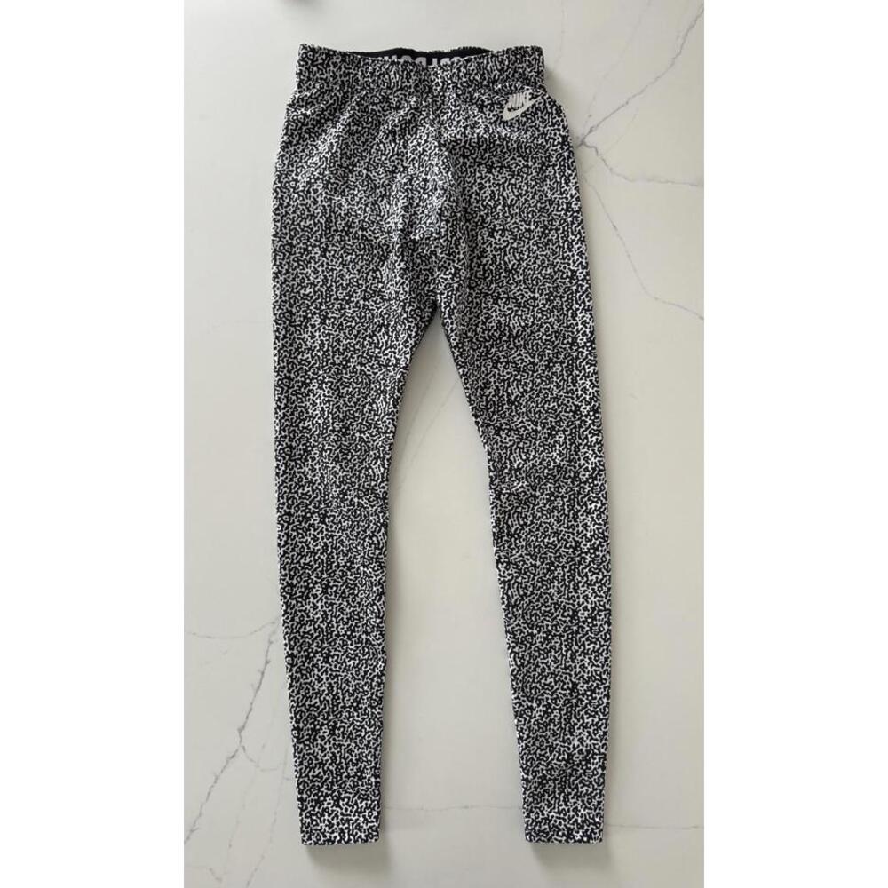 Nike Printed Leggings Black and White Size XS